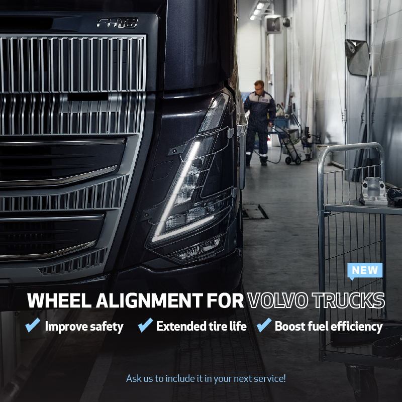 Wheel alignment for Volvo Trucks